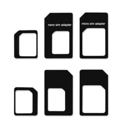 Micro Nano SIM Card Adapter 4 In 1 Micro Sim Adapter With Eject Pin Key Mobile Phone SIM Holder Set