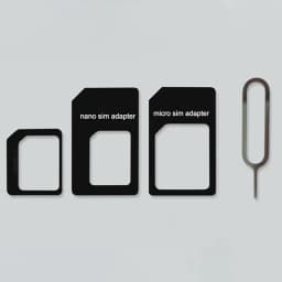 Micro Nano SIM Card Adapter 4 In 1 Micro Sim Adapter With Eject Pin Key Mobile Phone SIM Holder Set
