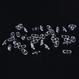 100PCS=50Pairs Oval Silicone Nose Pads On Glasses Embedding Cassette Anti-Slip Accessories For Frameless Eyeglasses