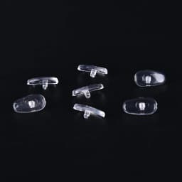 100PCS=50Pairs Oval Silicone Nose Pads On Glasses Embedding Cassette Anti-Slip Accessories For Frameless Eyeglasses