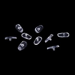 100PCS=50Pairs Oval Silicone Nose Pads On Glasses Embedding Cassette Anti-Slip Accessories For Frameless Eyeglasses