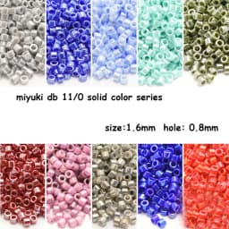Japan Miyuki Delica Beads DB-1562 18-Color Solid Color Pearly Lustre Series 5G Beads for Jewelry Making