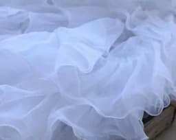 3 Meters/Lot 11 Colors 15-20cm Wide Organza Lace Curtains Purple Pink White Coral Pink Purple Gauze Pleated Lace X962