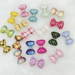 30Pcs Kawaii Cute Colorful Bows Flat Back Resin Cabochons Scrapbooking DIY Jewelry Craft Decoration Accessories C97