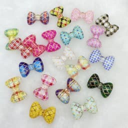 30Pcs Kawaii Cute Colorful Bows Flat Back Resin Cabochons Scrapbooking DIY Jewelry Craft Decoration Accessories C97