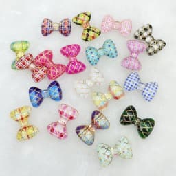 30Pcs Kawaii Cute Colorful Bows Flat Back Resin Cabochons Scrapbooking DIY Jewelry Craft Decoration Accessories C97