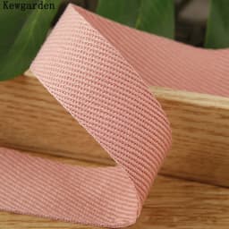 Kewgarden Twill Cotton Linen Ribbon 38mm 25mm 10mm 1" 1-1/2" Handmade Tape DIY Hairbow Accessories Packing Webbing 10 Yards