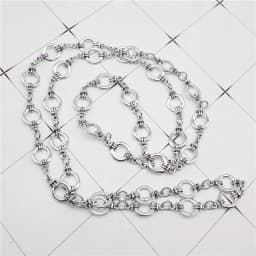 1Meter Bohemia Antique Silver Color Chain Bracelet Handbag Chain Necklace Women Vintage DIY Jewelry Chains Big Size