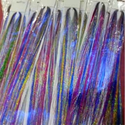 1 Pc Sparkle Shiny Hair Tinsel Hair Extensions Dazzles Women Hippie for Braiding Headdress Hair Braiding Tools Long 100cm