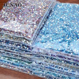 JUNAO Top Quality 100Gross SS6-SS16 SS20 SS30 Pink Red Glass Rhinestones Appliques Bulk Flatback Nail Crystal Stones for Clothes