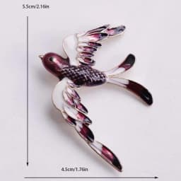 Funny colorful swallow brooch clothing school bag accessories decorative pin animal bird brooches gift