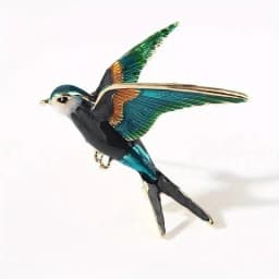 Funny colorful swallow brooch clothing school bag accessories decorative pin animal bird brooches gift