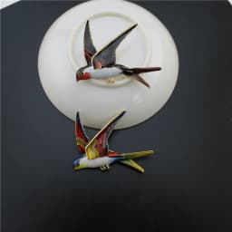 Funny colorful swallow brooch clothing school bag accessories decorative pin animal bird brooches gift