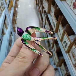 Funny colorful swallow brooch clothing school bag accessories decorative pin animal bird brooches gift