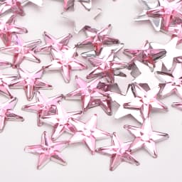 JUNAO 100pcs 10mm Crystal AB Star Flatback Rhinestones Glue On Crystal Diamonds Non Hotfix Strass Shiny Face Nail Art Stones