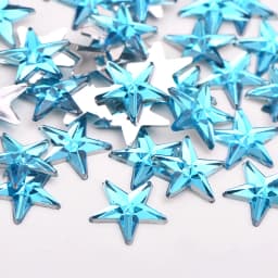 JUNAO 100pcs 10mm Crystal AB Star Flatback Rhinestones Glue On Crystal Diamonds Non Hotfix Strass Shiny Face Nail Art Stones