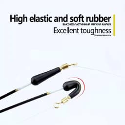 10pcs/lot Fishing Float Holders B Shape Copper Ring Connect 360 Degree Freely Rotating Swivels Silicone Holder Fishing Tackle