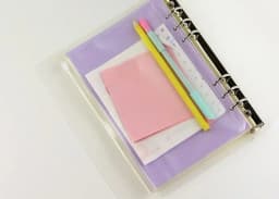 Transparent Waterproof PVC Zipper Binder Folder Storage Bag Pouch Loose Leaf Notebook Accessories A5/A6/A7