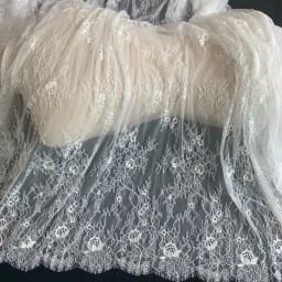 150CM Wide(Height) Subtle High Quality Eyelash Chantilly Lace Fabric DIY Handcraft Lace Material Sewing 3 Meters