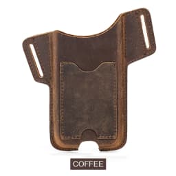 CONTACTS FAMILY 100% Nubuck Leather Phone Waist Case Bag Men Cellphone Loop Holster Belt Pouch for iPhone 16 15 14 Pro Max Mini