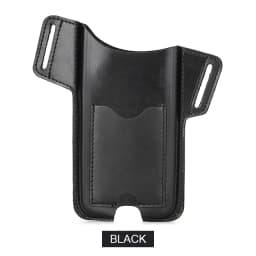 CONTACTS FAMILY 100% Nubuck Leather Phone Waist Case Bag Men Cellphone Loop Holster Belt Pouch for iPhone 16 15 14 Pro Max Mini