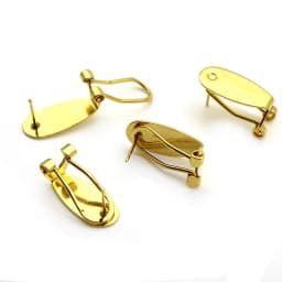 10PCS/Lot Copper Blank Earring Stud Base Findings / Ear Clips Cabochons Setting Base DIY Components Jewelry Making Supplier