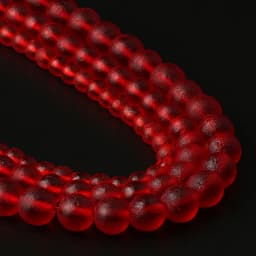 Matte Red Energy Crystal Beads Czech Meteorite Glass Round Beads for Jewelry Making DIY Charm Bracelets 15'' Healing Beads