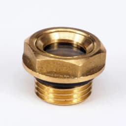 Sizes Metric BSPP Thread Male Brass Oil Level Sight Glass Window Hex Head For Air Compressor Gearbox