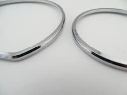 3pcs Plastic ABS Chrome Gauge Dial Dash Cluster Rings Dashboard cover bezel trim For Mercedes  Benz W210 W208 2000-2002