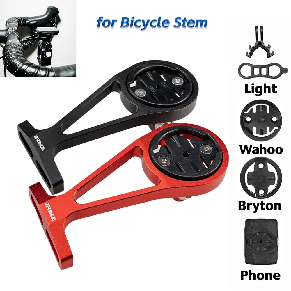 ZRACE Bicycle Computer Out Front Mount Holder for Bike Stem Compatible IGPSPORT Garmin Bryton GoPro Mobile Phone Spotlight