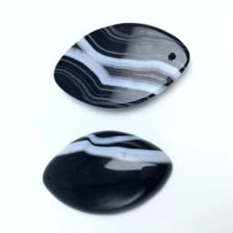 Natural Stone Purple Green Blue Black Striped Agates Beads Marquise Cabochons Stone Pendant 28x45mm For Jewelry Making