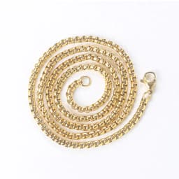 Hip Hop Necklaces For Men Women Gold Color Stainless Steel Necklace 3MM Square Pearl Chain Rapper Chain Personality Jewelry C021