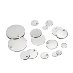 10-50pcs 6-30 mm Round Stainless Steel Stamping Blank Dog Tags Pendants DIY Bracelet Charm Jewelry Findings Supplies Wholesale