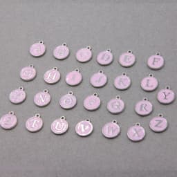 10pcs/26pcs Alphabet Letter Double Face Enamel Charms KC Gold color White Enamel  12*15mm pendants jewelry making Handmade craft
