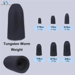 Maximumcatch Fishing Sinker Lure Tungsten Bullet Flipping Worm Weight Fishing Accessory