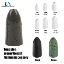 Maximumcatch Fishing Sinker Lure Tungsten Bullet Flipping Worm Weight Fishing Accessory
