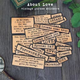 About Love Phrase Stickers Travel Journal Stickers Scrapbooking Craft Diary Album Decorative