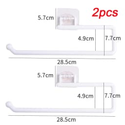 Kitchen Tissue Holder Hanging Toilet Roll Paper Towel Holder Rack Kitchen Bathroom Cabinet Door Hook Holder Organizer