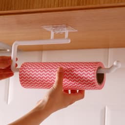 Kitchen Tissue Holder Hanging Toilet Roll Paper Towel Holder Rack Kitchen Bathroom Cabinet Door Hook Holder Organizer