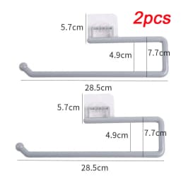 Kitchen Tissue Holder Hanging Toilet Roll Paper Towel Holder Rack Kitchen Bathroom Cabinet Door Hook Holder Organizer