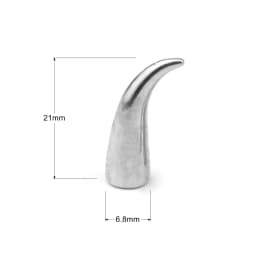 10Sets Wolf Tooth Shape Rivet Screw Punk Style Stud Leathercraft Spikes DIY Craft Clothes Jewelry Accessories 6.8x21mm Wholesale