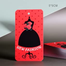 300gsm coated paper garment Clothing Clothes Hanging Tags Swing Tags Brand Name Labels Fashion Design Stock Cards Wholesale