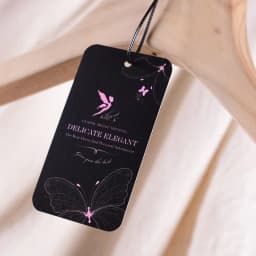 300gsm coated paper garment Clothing Clothes Hanging Tags Swing Tags Brand Name Labels Fashion Design Stock Cards Wholesale