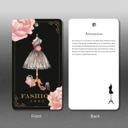 300gsm coated paper garment Clothing Clothes Hanging Tags Swing Tags Brand Name Labels Fashion Design Stock Cards Wholesale