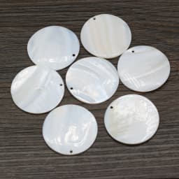 10pcs Natural Freshwater Round White Shell Mother of Pearl Shell Pendant for Jewelry Making DIY Necklace Earring Women Gift