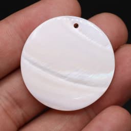 10pcs Natural Freshwater Round White Shell Mother of Pearl Shell Pendant for Jewelry Making DIY Necklace Earring Women Gift
