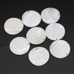 10pcs Natural Freshwater Round White Shell Mother of Pearl Shell Pendant for Jewelry Making DIY Necklace Earring Women Gift