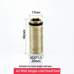 Copper kitchen sink hot and cold faucet accessories base fixed foot screw nut 30 plus filament