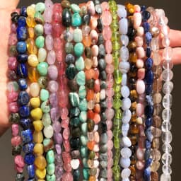 5-8mm Natural Irregular Larimar Amazonite Agates Citrines Quartz Lapis lazuli Stone Beads For DIY Making Bracelet Accessories
