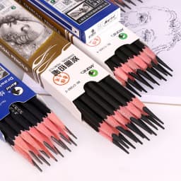 Maries Professional Sketch Pencil Drawing HB 2H B 2B 3B 4B 5B 6B 7B 8B 10B 12B 14B Soft Medium Hard Charcoal Art Stationery